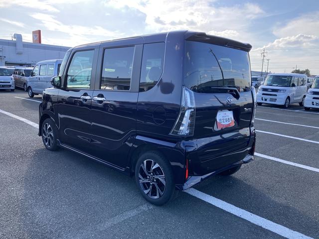 タントカスタムＸ１４インチアルミホイール　大型エアロバンパー　フルＬＥＤヘッドランプ　オート格納式カラードドアミラー　両側パワースライドドア　キーフリーシステム　プッシュボタンスタート（静岡県）の中古車
