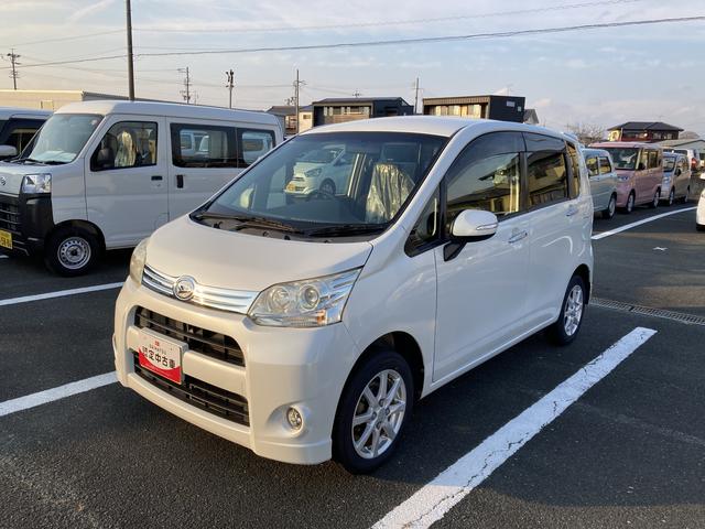 ムーヴカスタム　Ｘ１４インチアルミホイール　ＵＶカットガラス　ウレタンステアリングホイール　ウレタンインパネセンターシフト　キーフリーシステム　プッシュボタンスタート（静岡県）の中古車