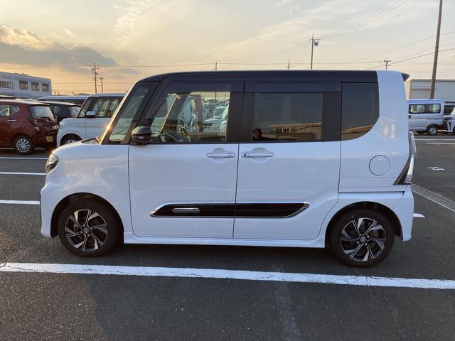 タントカスタムＸセレクションスマートアシスト　キーフリーシステム　ＬＥＤヘッドライト　両側パワースライドドア　コーナーセンサー　ミラクルオープンドア　シートバックテーブル（静岡県）の中古車