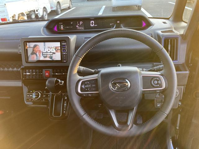 タントカスタムＲＳスタイルセレクション１５インチアルミホイール　キーフリーシステム　プッシュボタンスタート　オートエアコン（プッシュ式）　フルＬＥＤヘッドランプ　オート格納式カラードドアミラー　本革巻ステアリングホイール（静岡県）の中古車