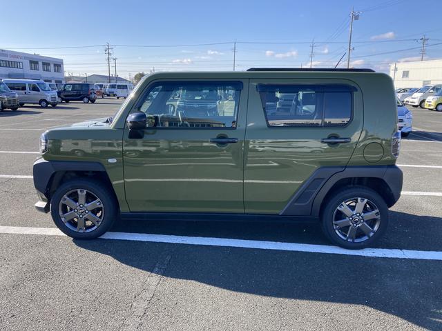 タフトＧターボ１５インチアルミホイール　オートレベリング機能付フルＬＥＤヘッドランプ　ＬＥＤフォグランプ　本革巻ステアリングホイール　本革巻インパネセンターシフト　ＴＦＴカラーマルチインフォメーションディスプレイ（静岡県）の中古車