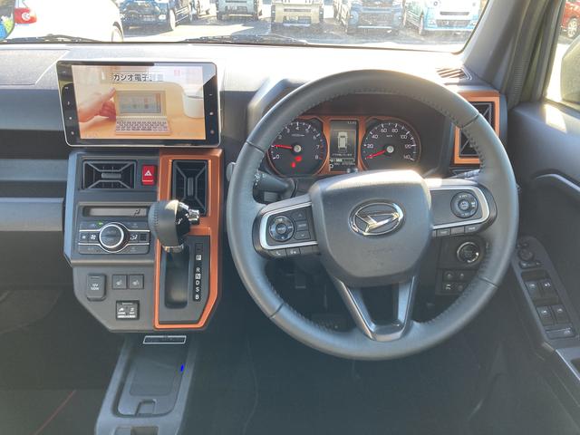 タフトＧターボ１５インチアルミホイール　オートレベリング機能付フルＬＥＤヘッドランプ　ＬＥＤフォグランプ　本革巻ステアリングホイール　本革巻インパネセンターシフト　ＴＦＴカラーマルチインフォメーションディスプレイ（静岡県）の中古車