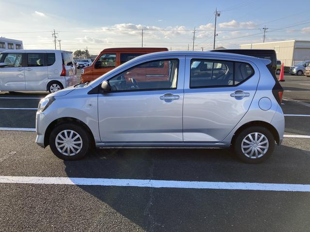 ミライースＬ　ＳＡIII１３インチフルホイールキャップ　マルチリフレクターハロゲンヘッドランプ　可倒式ドアミラー　自発光式デジタルメーターアンバーイルミネーションメーター　マニュアルエアコン（ダイヤル式）　キーレスエントリー（静岡県）の中古車