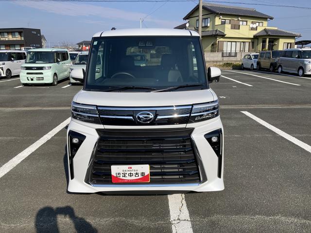 タントカスタムＸ１４インチアルミホイール　大型エアロバンパー　フルＬＥＤヘッドランプ　オート格納式カラードドアミラー　両側パワースライドドア　キーフリーシステム　プッシュボタンスタート（静岡県）の中古車