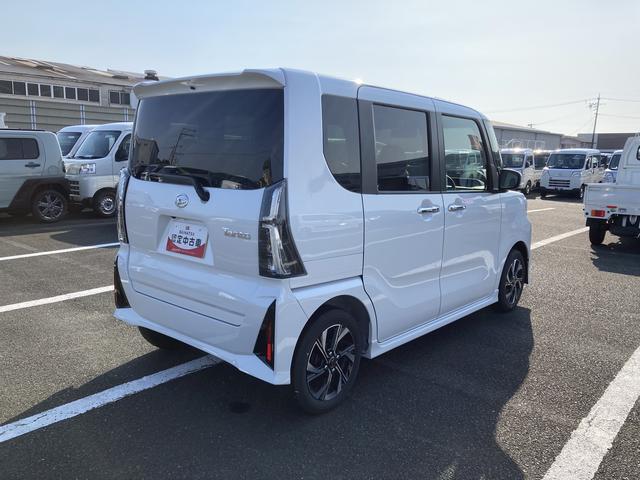 タントカスタムＸ１４インチアルミホイール　大型エアロバンパー　フルＬＥＤヘッドランプ　オート格納式カラードドアミラー　両側パワースライドドア　キーフリーシステム　プッシュボタンスタート（静岡県）の中古車