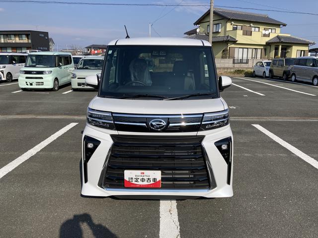 タントカスタムＸ１４インチアルミホイール　大型エアロバンパー　フルＬＥＤヘッドランプ　オート格納式カラードドアミラー　両側パワースライドドア　キーフリーシステム　プッシュボタンスタート（静岡県）の中古車