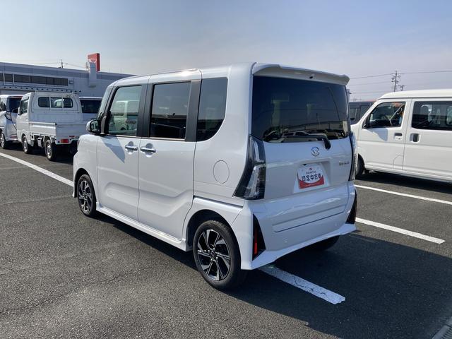 タントカスタムＸ１４インチアルミホイール　大型エアロバンパー　フルＬＥＤヘッドランプ　オート格納式カラードドアミラー　両側パワースライドドア　キーフリーシステム　プッシュボタンスタート（静岡県）の中古車