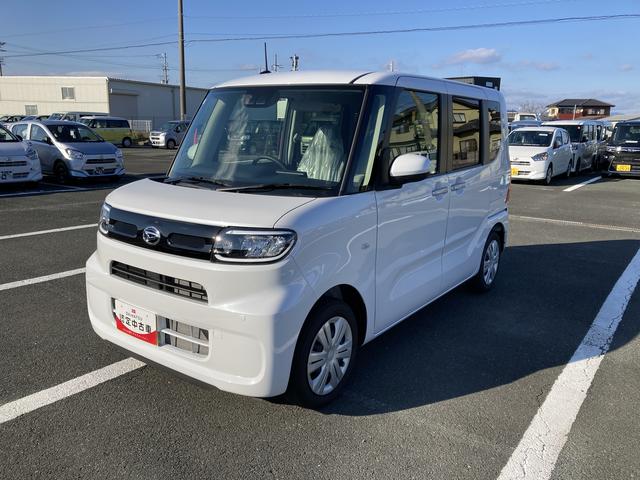タントＸ１４インチフルホイールキャップ　フルＬＥＤヘッドランプ　オート格納式カラードドアミラー　左側パワースライドドア　ＴＦＴカラーマルチインフォメーションディスプレイ　フルファブリックシート（静岡県）の中古車