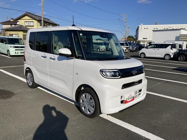 タントＸ１４インチフルホイールキャップ　フルＬＥＤヘッドランプ　オート格納式カラードドアミラー　左側パワースライドドア　ＴＦＴカラーマルチインフォメーションディスプレイ　フルファブリックシート（静岡県）の中古車