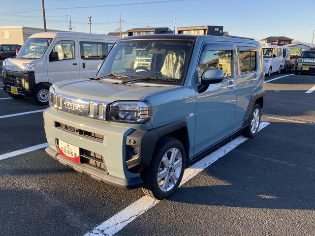 タフトＧ１５インチアルミホイール　オートレベリング機能付フルＬＥＤヘッドランプ　ＬＥＤフォグランプ　本革巻ステアリングホイール　本革巻インパネセンターシフト　ＴＦＴカラーマルチインフォメーションディスプレイ（静岡県）の中古車