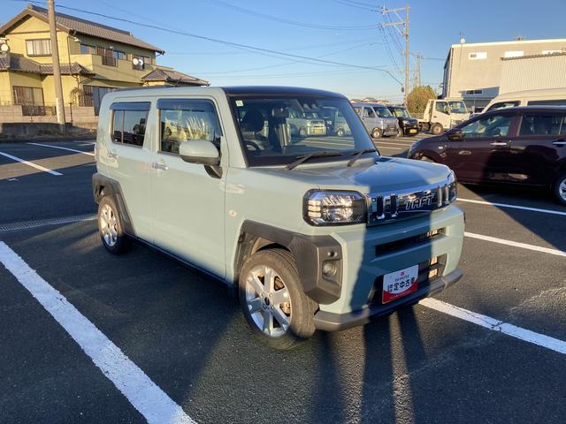 タフトＧ１５インチアルミホイール　オートレベリング機能付フルＬＥＤヘッドランプ　ＬＥＤフォグランプ　本革巻ステアリングホイール　本革巻インパネセンターシフト　ＴＦＴカラーマルチインフォメーションディスプレイ（静岡県）の中古車