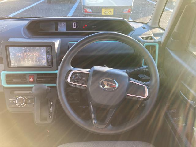 タントＸ１４インチフルホイールキャップ　フルＬＥＤヘッドランプ　オート格納式カラードドアミラー　左側パワースライドドア　ＴＦＴカラーマルチインフォメーションディスプレイ　フルファブリックシート（静岡県）の中古車