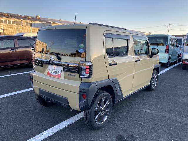 タフトＧターボ１５インチアルミホイール　オートレベリング機能付フルＬＥＤヘッドランプ　ＬＥＤフォグランプ　本革巻ステアリングホイール　本革巻インパネセンターシフト　ＴＦＴカラーマルチインフォメーションディスプレイ（静岡県）の中古車