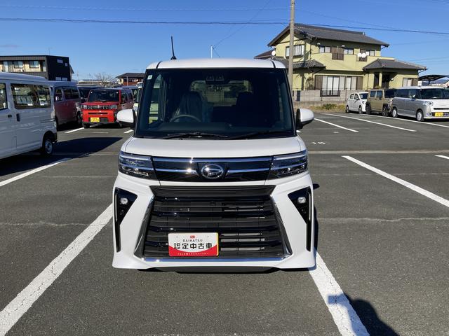 タントカスタムX14インチアルミホイール 大型エアロバンパー フルLEDヘッドランプ オート格納式カラードドアミラー 両側パワースライドドア キーフリーシステム プッシュボタンスタート(静岡県)の中古車