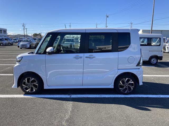 タントカスタムX14インチアルミホイール 大型エアロバンパー フルLEDヘッドランプ オート格納式カラードドアミラー 両側パワースライドドア キーフリーシステム プッシュボタンスタート(静岡県)の中古車