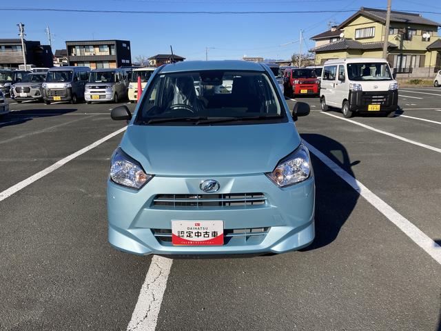 ミライースＬ　ＳＡIII１３インチフルホイールキャップ　マルチリフレクターハロゲンヘッドランプ　可倒式ドアミラー　自発光式デジタルメーターアンバーイルミネーションメーター　マニュアルエアコン（ダイヤル式）　キーレスエントリー（静岡県）の中古車