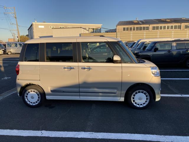 ムーヴキャンバスストライプスＧ１４インチフルホイールキャップ　ＬＥＤヘッドランプ　ＬＥＤフォグランプ　ホっとカップホルダー　両側パワースライドドア　キーフリーシステム　プッシュボタンスタート　ＵＶカットガラス（静岡県）の中古車