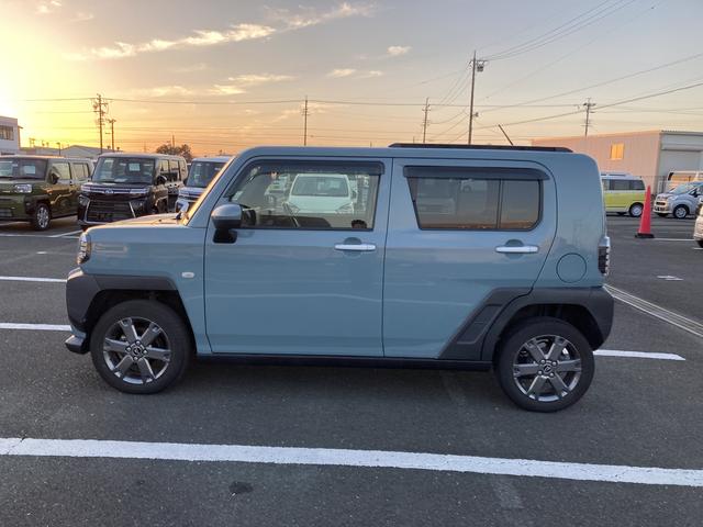 タフトＧターボ１５インチアルミホイール　オートレベリング機能付フルＬＥＤヘッドランプ　ＬＥＤフォグランプ　本革巻ステアリングホイール　本革巻インパネセンターシフト　ＴＦＴカラーマルチインフォメーションディスプレイ（静岡県）の中古車