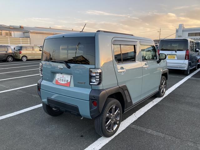 タフトＧターボ１５インチアルミホイール　オートレベリング機能付フルＬＥＤヘッドランプ　ＬＥＤフォグランプ　本革巻ステアリングホイール　本革巻インパネセンターシフト　ＴＦＴカラーマルチインフォメーションディスプレイ（静岡県）の中古車