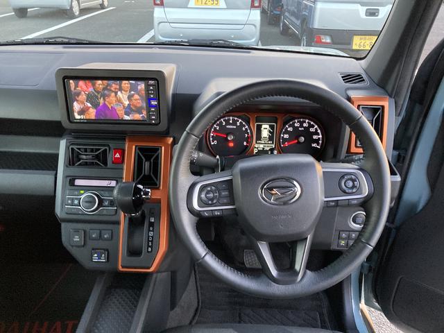 タフトＧターボ１５インチアルミホイール　オートレベリング機能付フルＬＥＤヘッドランプ　ＬＥＤフォグランプ　本革巻ステアリングホイール　本革巻インパネセンターシフト　ＴＦＴカラーマルチインフォメーションディスプレイ（静岡県）の中古車