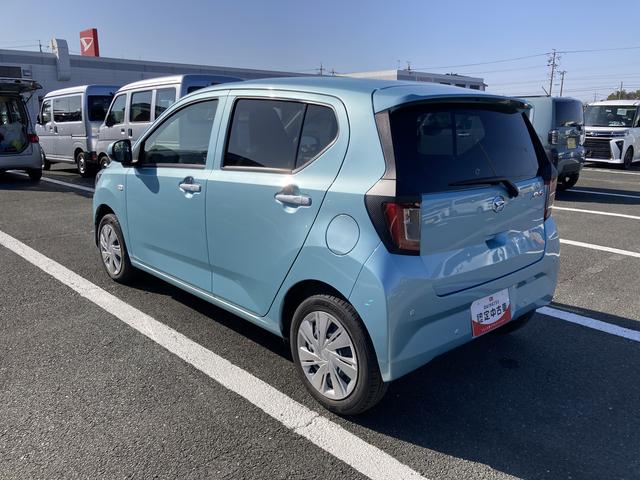 ミライースＸ　ＳＡIII１４インチフルホイールキャップ　ＬＥＤヘッドランプ　電動格納式（カラード）ドアミラー　自発光式デジタルメーターブルーイルミネーションメーター　マニュアルエアコン（ダイヤル式）　キーレスエントリー（静岡県）の中古車