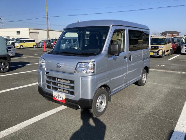 ハイゼットカーゴＤＸＣＶＴ　撥水フルファブリックシート表皮　オーバーヘッドシェルフ　アッパートレイ　キーレスエントリー　ユースフルナット（３１ヶ所）（静岡県）の中古車