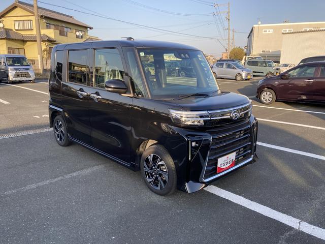 タントカスタムＸ１４インチアルミホイール　大型エアロバンパー　フルＬＥＤヘッドランプ　オート格納式カラードドアミラー　両側パワースライドドア　キーフリーシステム　プッシュボタンスタート（静岡県）の中古車