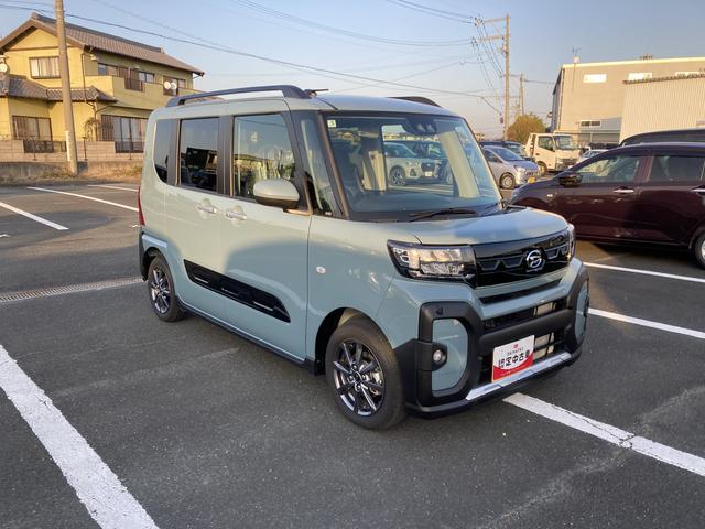 タントファンクロス１４インチアルミホイール　大型エアロバンパー　フルＬＥＤヘッドランプ　オート格納式カラードドアミラー　両側パワースライドドア　キーフリーシステム　プッシュボタンスタート（静岡県）の中古車