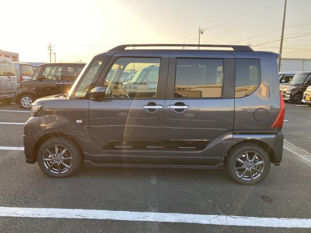 タントファンクロス１４インチアルミホイール　大型エアロバンパー　フルＬＥＤヘッドランプ　オート格納式カラードドアミラー　両側パワースライドドア　キーフリーシステム　プッシュボタンスタート（静岡県）の中古車