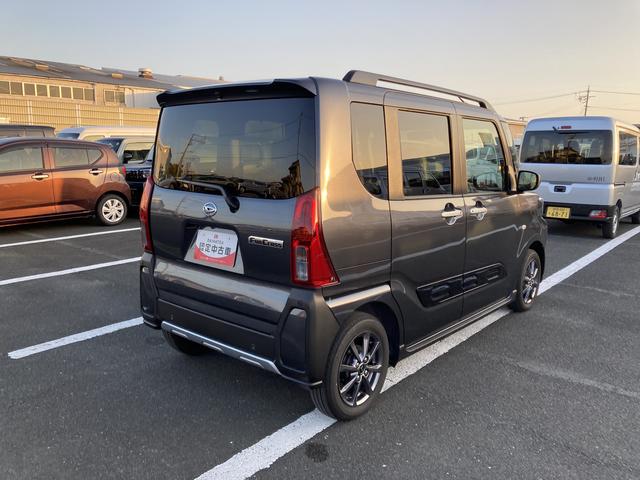 タントファンクロス１４インチアルミホイール　大型エアロバンパー　フルＬＥＤヘッドランプ　オート格納式カラードドアミラー　両側パワースライドドア　キーフリーシステム　プッシュボタンスタート（静岡県）の中古車