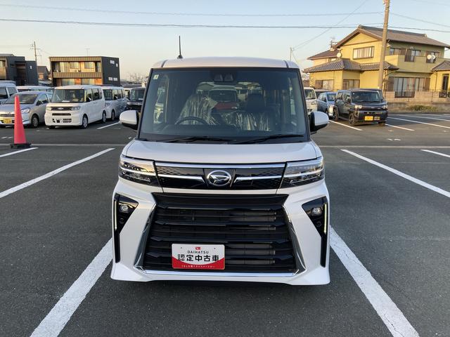 タントカスタムX14インチアルミホイール 大型エアロバンパー フルLEDヘッドランプ オート格納式カラードドアミラー 両側パワースライドドア キーフリーシステム プッシュボタンスタート(静岡県)の中古車