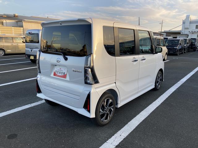 タントカスタムX14インチアルミホイール 大型エアロバンパー フルLEDヘッドランプ オート格納式カラードドアミラー 両側パワースライドドア キーフリーシステム プッシュボタンスタート(静岡県)の中古車