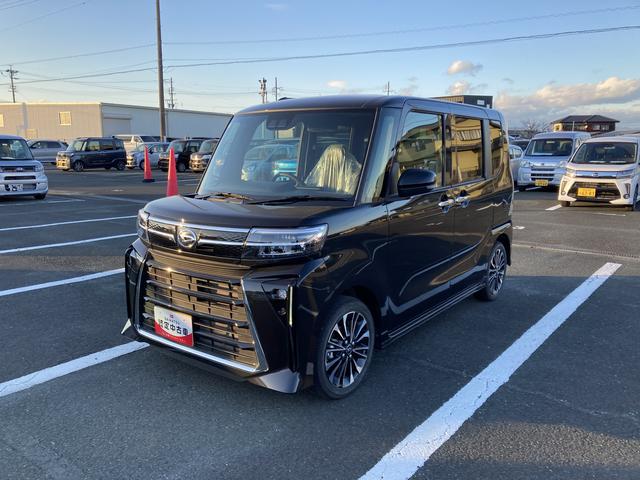 タントカスタムRS15インチアルミホイール キーフリーシステム プッシュボタンスタート オートエアコン(プッシュ式) フルLEDヘッドランプ オート格納式カラードドアミラー 本革巻ステアリングホイール(静岡県)の中古車