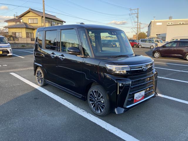 タントカスタムRS15インチアルミホイール キーフリーシステム プッシュボタンスタート オートエアコン(プッシュ式) フルLEDヘッドランプ オート格納式カラードドアミラー 本革巻ステアリングホイール(静岡県)の中古車