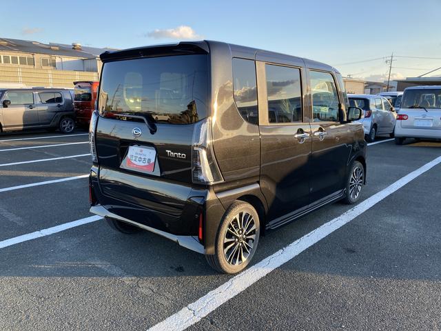 タントカスタムRS15インチアルミホイール キーフリーシステム プッシュボタンスタート オートエアコン(プッシュ式) フルLEDヘッドランプ オート格納式カラードドアミラー 本革巻ステアリングホイール(静岡県)の中古車
