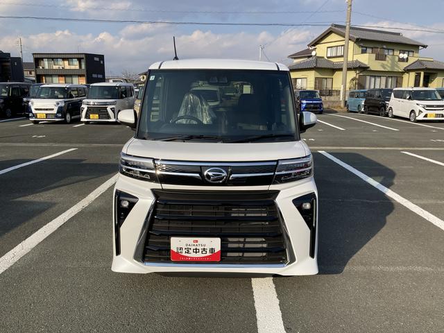 タントカスタムＸ１４インチアルミホイール　大型エアロバンパー　フルＬＥＤヘッドランプ　オート格納式カラードドアミラー　両側パワースライドドア　キーフリーシステム　プッシュボタンスタート（静岡県）の中古車