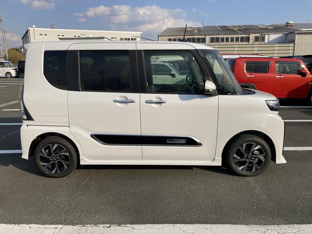 タントカスタムＸ１４インチアルミホイール　大型エアロバンパー　フルＬＥＤヘッドランプ　オート格納式カラードドアミラー　両側パワースライドドア　キーフリーシステム　プッシュボタンスタート（静岡県）の中古車