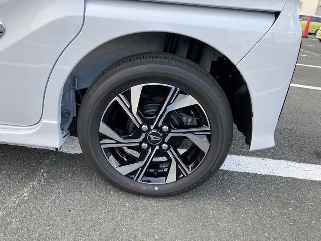 タントカスタムＸ１４インチアルミホイール　大型エアロバンパー　フルＬＥＤヘッドランプ　オート格納式カラードドアミラー　両側パワースライドドア　キーフリーシステム　プッシュボタンスタート（静岡県）の中古車