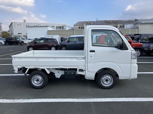 ハイゼットトラックスタンダード２ＷＤ　ＣＶＴ　スーパーＵＶＩＲカットガラス（フロントウィンドウ）　プリントレザーシート表皮　マニュアルエアコン　電動式パワーステアリング（静岡県）の中古車