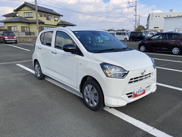 ミライースＸ　ＳＡIII１４インチフルホイールキャップ　ＬＥＤヘッドランプ　電動格納式（カラード）ドアミラー　自発光式デジタルメーターブルーイルミネーションメーター　マニュアルエアコン（ダイヤル式）　キーレスエントリー（静岡県）の中古車