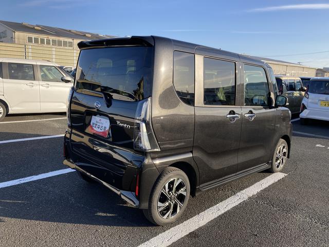 タントカスタムＸ１４インチアルミホイール　大型エアロバンパー　フルＬＥＤヘッドランプ　オート格納式カラードドアミラー　両側パワースライドドア　キーフリーシステム　プッシュボタンスタート（静岡県）の中古車