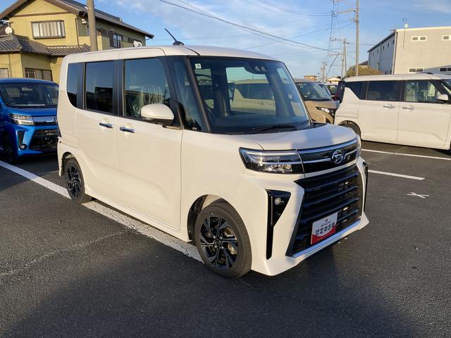 タントカスタムＸ１４インチアルミホイール　大型エアロバンパー　フルＬＥＤヘッドランプ　オート格納式カラードドアミラー　両側パワースライドドア　キーフリーシステム　プッシュボタンスタート（静岡県）の中古車