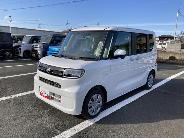 タントＸ１４インチフルホイールキャップ　フルＬＥＤヘッドランプ　オート格納式カラードドアミラー　左側パワースライドドア　ＴＦＴカラーマルチインフォメーションディスプレイ　フルファブリックシート（静岡県）の中古車