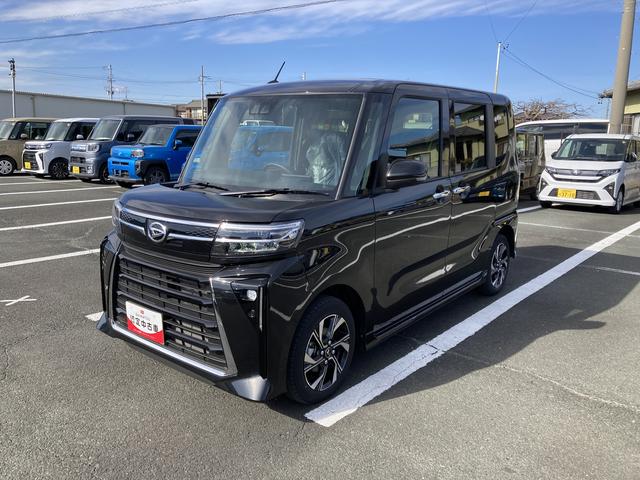 タントカスタムＸディスプレイオーディオ付　１４インチアルミホイール　大型エアロバンパー　フルＬＥＤヘッドランプ　オート格納式カラードドアミラー　両側パワースライドドア　キーフリーシステム　プッシュボタンスタート（静岡県）の中古車