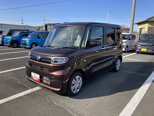 タントＸ１４インチフルホイールキャップ　フルＬＥＤヘッドランプ　オート格納式カラードドアミラー　左側パワースライドドア　ＴＦＴカラーマルチインフォメーションディスプレイ　フルファブリックシート（静岡県）の中古車