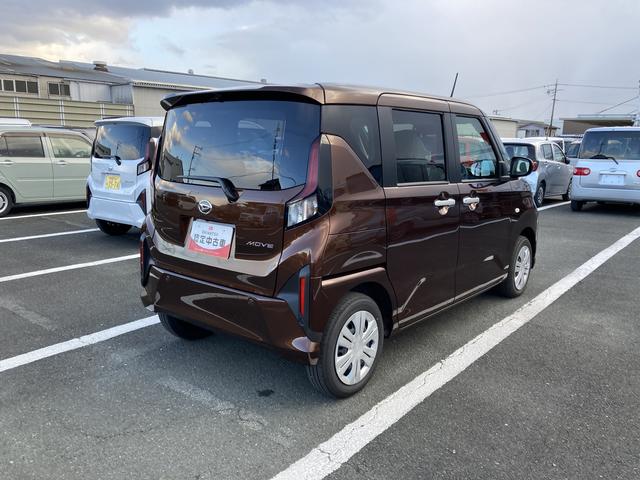 ムーヴＸキーフリーシステム　プッシュボタンスタート　ＬＥＤヘッドライト　１４インチフルホイールキャップ　マルチインフォメーションディスプレイ　左側パワースライドドア（静岡県）の中古車