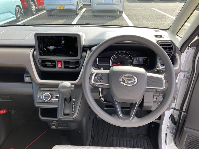 ムーヴＸキーフリーシステム　プッシュボタンスタート　ＬＥＤヘッドライト　１４インチフルホイールキャップ　マルチインフォメーションディスプレイ　左側パワースライドドア（静岡県）の中古車