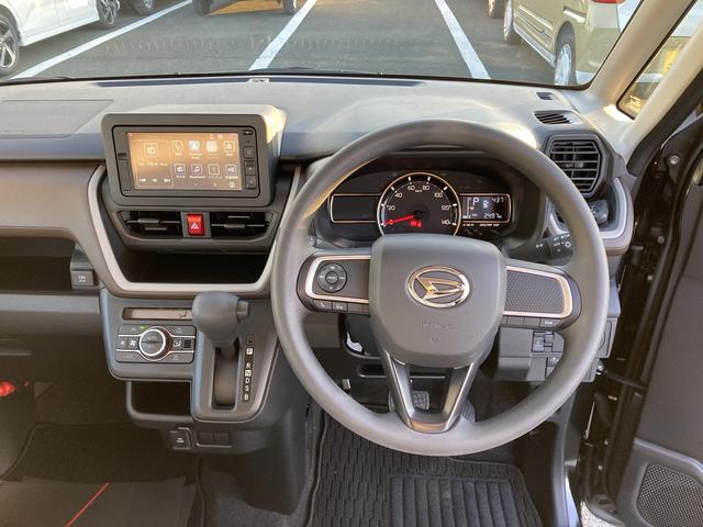 ムーヴXキーフリーシステム プッシュボタンスタート LEDヘッドライト 14インチフルホイールキャップ マルチインフォメーションディスプレイ 左側パワースライドドア(静岡県)の中古車