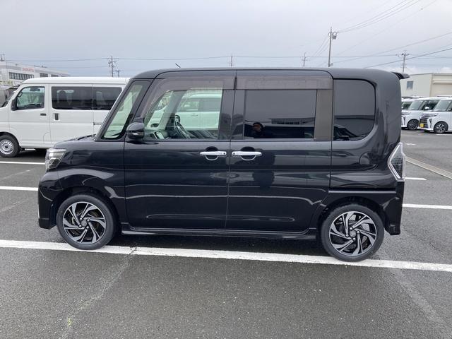 タントカスタムＲＳ　トップエディションＶＳ　ＳＡIII１５インチアルミホイール　大型エアロバンパー　ＬＥＤヘッドランプ　オート格納式カラードドアミラー　本革巻ステアリングホイール　両側パワースライドドア（静岡県）の中古車