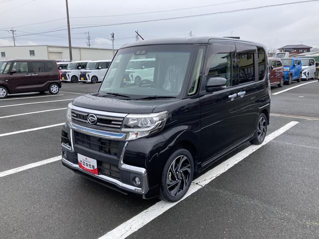 タントカスタムＲＳ　トップエディションＶＳ　ＳＡIII１５インチアルミホイール　大型エアロバンパー　ＬＥＤヘッドランプ　オート格納式カラードドアミラー　本革巻ステアリングホイール　両側パワースライドドア（静岡県）の中古車
